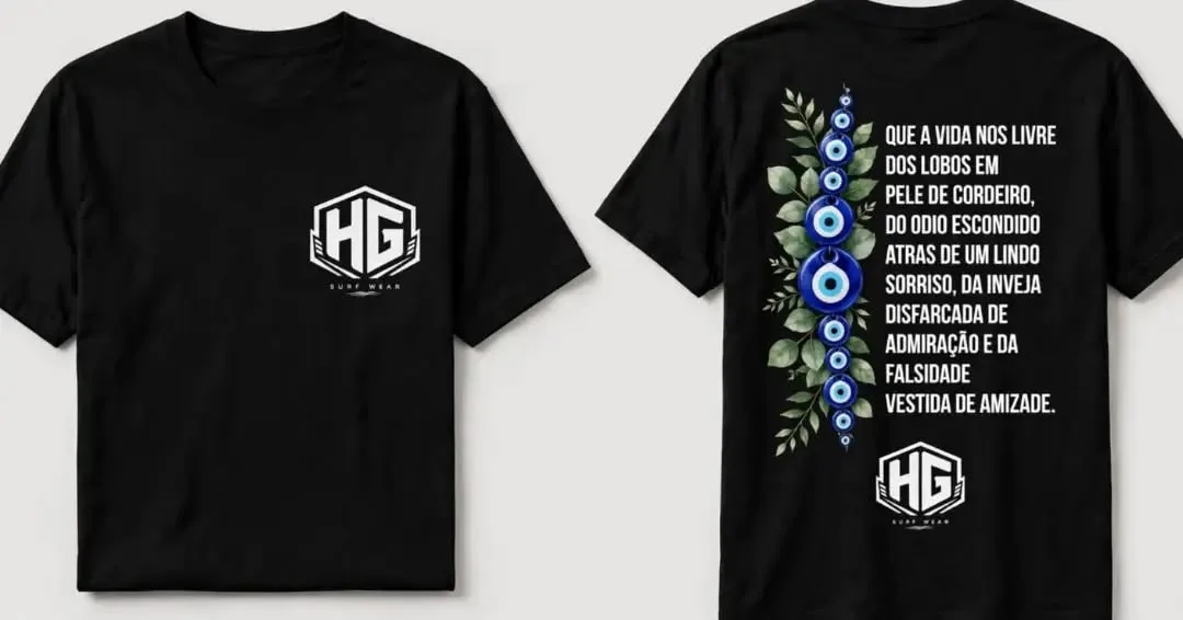Camiseta Olho Grego preta
