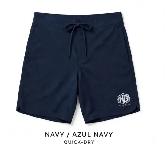 Bermuda de surf azul-marinho