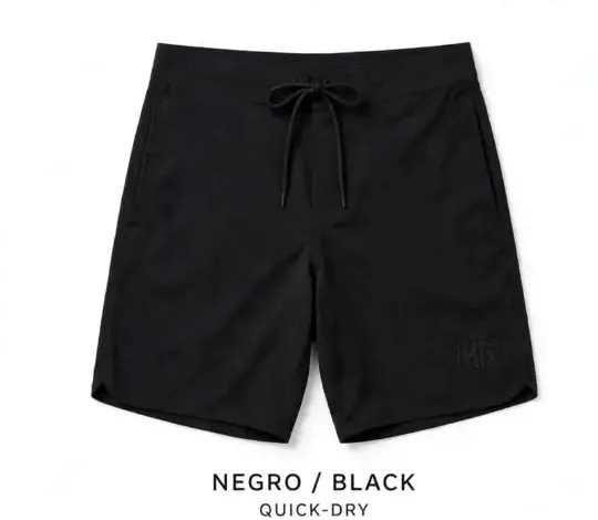 Bermuda de surf preta